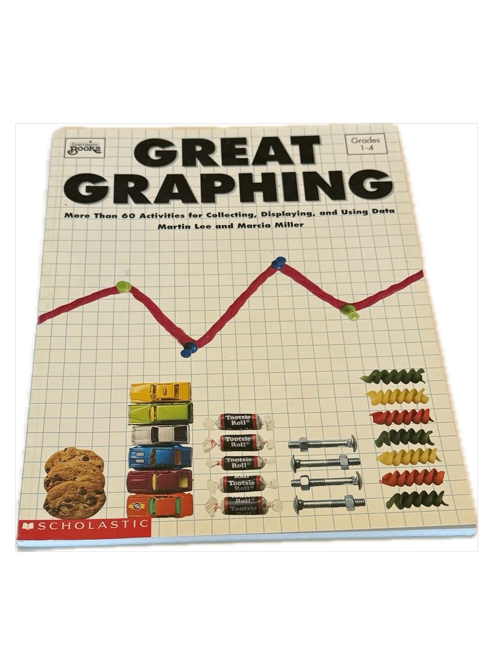 Vintage Scholastic Great Graphing Activity Book for Grades 1 - 4
